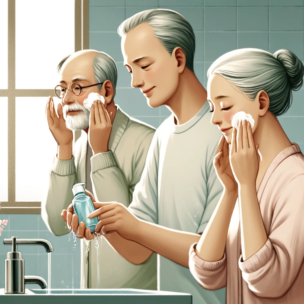 Daily Cleansing Practices
Senior skin care routines