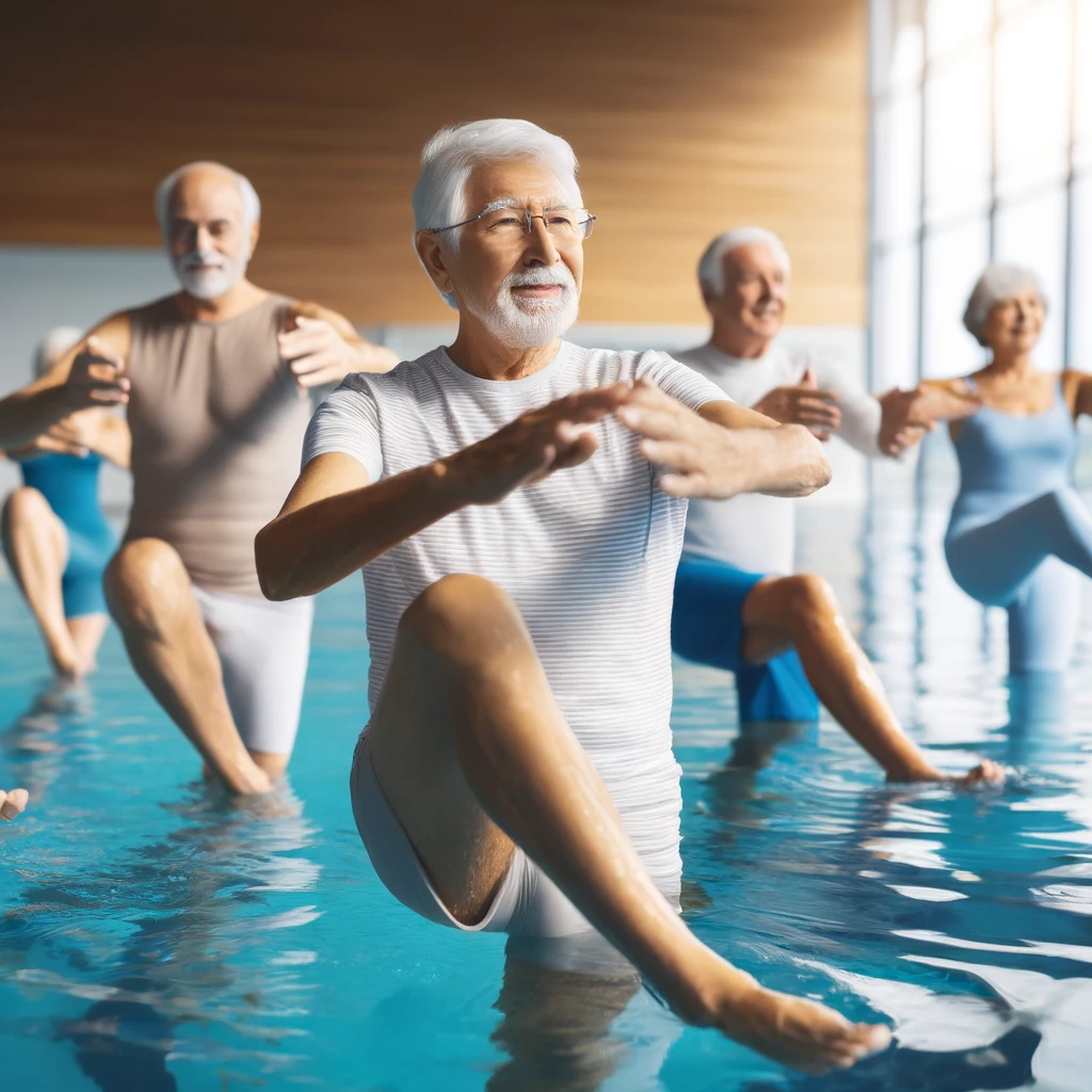 Water aerobics is highly recommended for seniors due to its low-impact nature, which means it places minimal stress on the joints.