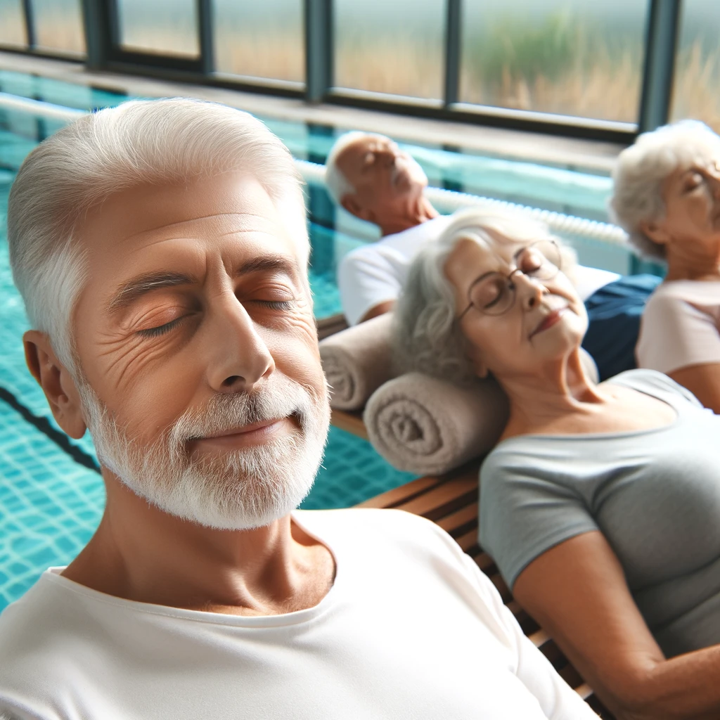 Water aerobics can aid in better sleep, a common challenge among seniors. Regular exercise has been shown to help people fall asleep faster and deepen the sleep cycle, leading to more restorative sleep.