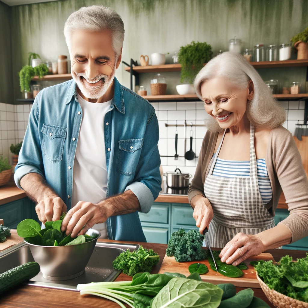 Leafy greens such as spinach, kale, and collard greens are vital for seniors seeking to boost their vitality and overall health. These vegetables are loaded with essential vitamins like A, C, E, and K, and minerals such as iron and calcium, which play crucial roles in maintaining various bodily functions. 