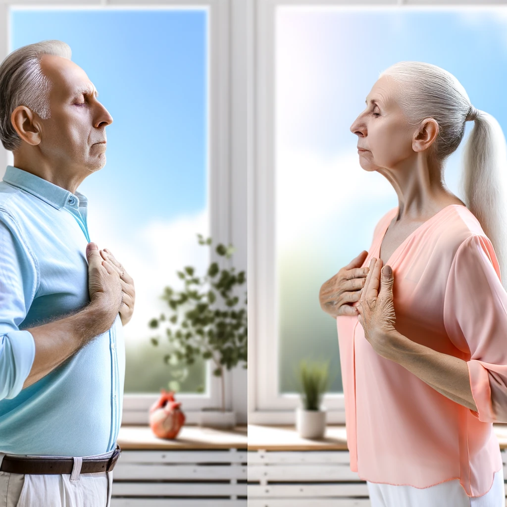 An upright posture opens up the chest and allows for the lungs to expand fully during breathing. This is particularly beneficial for seniors who might experience reduced lung capacity from years of less-than-ideal posture.