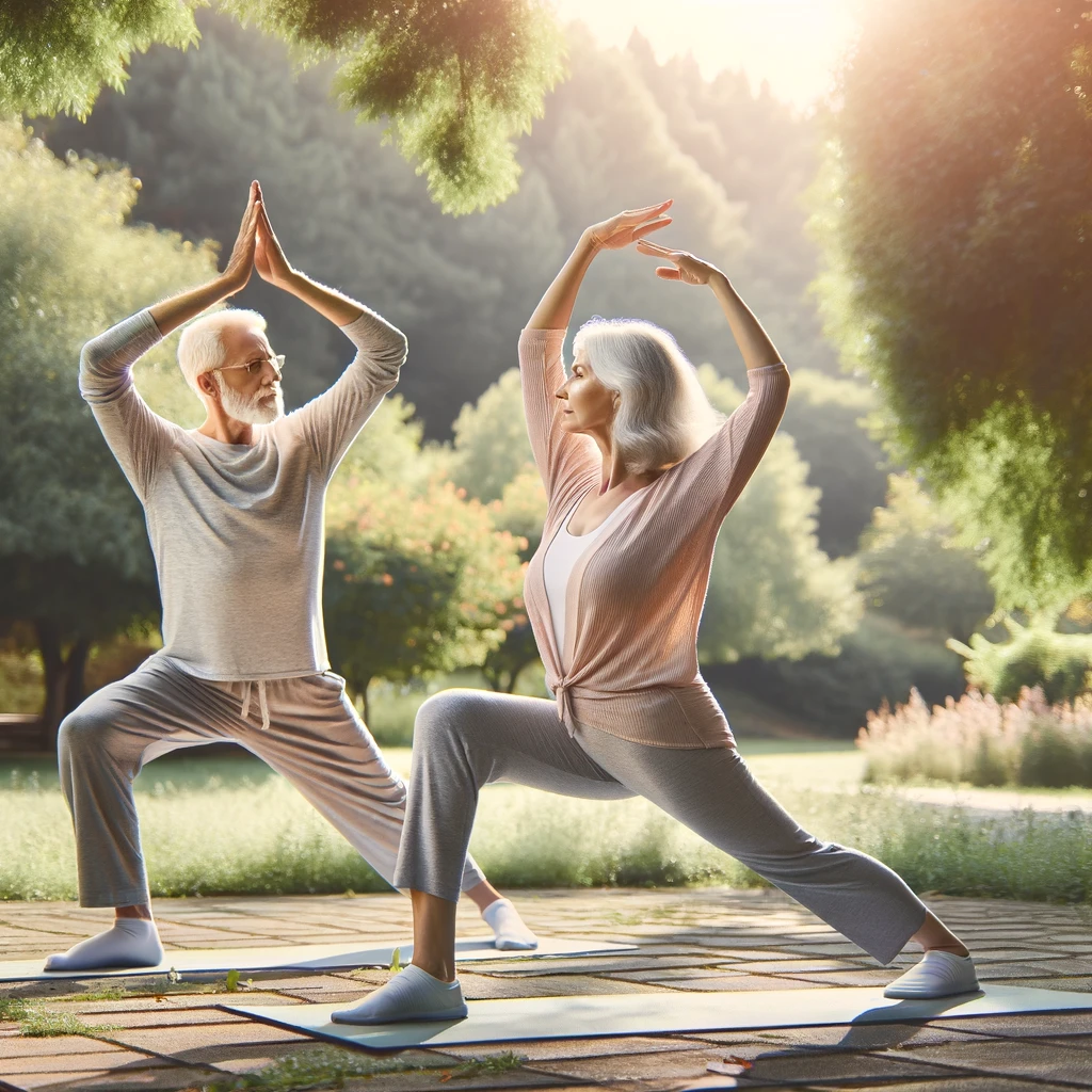 Incorporating flexibility and balance exercises such as yoga or tai chi can improve joint health, reduce stress, and enhance overall mobility. 
