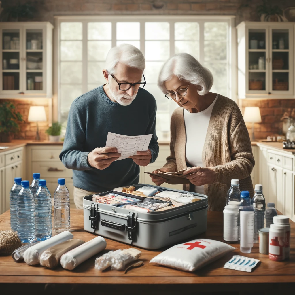 Seniors must have access to a well-stocked emergency kit that includes essential items to support survival and comfort during the first few critical hours or days after an emergency.
